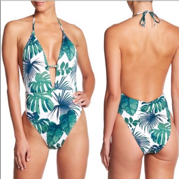The Bikini Lab Other - The Bikini Lab Palm Fronds One-Piece Swimsuit